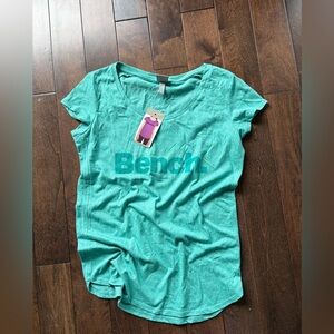 NWT Bench Women's Teal Logo Scoop Neck Tee